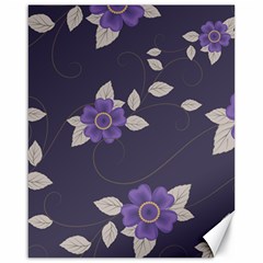 Purple flowers Canvas 16  x 20 