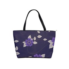 Purple flowers Classic Shoulder Handbag