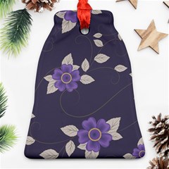 Purple flowers Bell Ornament (Two Sides)