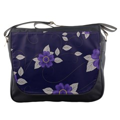 Purple flowers Messenger Bag