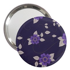 Purple flowers 3  Handbag Mirrors