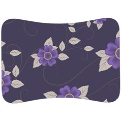 Purple flowers Velour Seat Head Rest Cushion