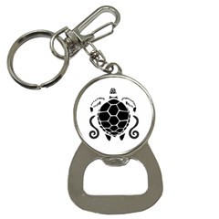 Sea Turtle Shell Top Silhouette Opener Key Chain by WayfarerApothecary