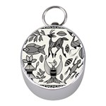 African Senufo Korhogo Tribal Ethnic Art Elements Vector Mini Silver Compasses Front