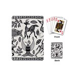 African Senufo Korhogo Tribal Ethnic Art  Playing Cards (Mini) Back