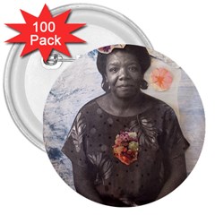 Maya Angelou 3  Buttons (100 Pack)  by itshanapa