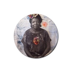 Maya Angelou Rubber Round Coaster (4 Pack)  by itshanapa