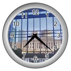 Ohio Statehouse Wall Clock (silver) by Riverwoman