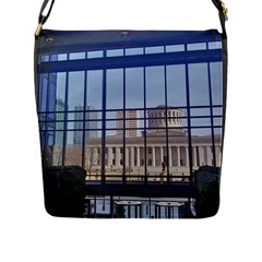 Ohio Statehouse Flap Closure Messenger Bag (l) by Riverwoman