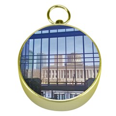 Ohio Statehouse Gold Compasses by Riverwoman