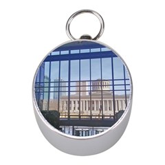 Ohio Statehouse Mini Silver Compasses by Riverwoman