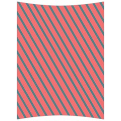 Living Coral Diagonal Stripes Back Support Cushion by LoolyElzayat