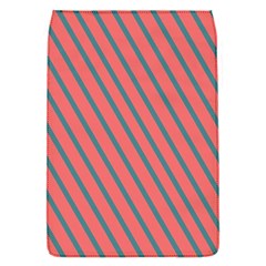 Living Coral Diagonal Stripes Removable Flap Cover (s) by LoolyElzayat