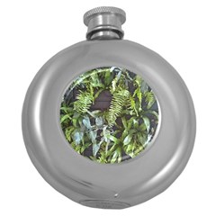 Living Wall Round Hip Flask (5 Oz) by Riverwoman