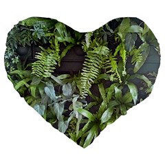 Living Wall Large 19  Premium Heart Shape Cushions by Riverwoman