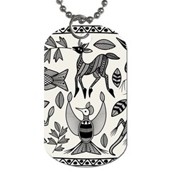 African Senufo Korhogo Tribal Ethnic Art  Dog Tag (two Sides) by BluedarkArt