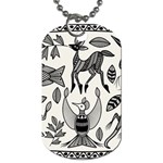 African Senufo Korhogo Tribal Ethnic Art  Dog Tag (Two Sides) Front