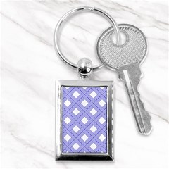 Textile Cross Seamless Pattern Key Chains (rectangle)  by Pakrebo