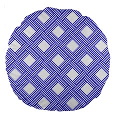 Textile Cross Seamless Pattern Large 18  Premium Round Cushions by Pakrebo