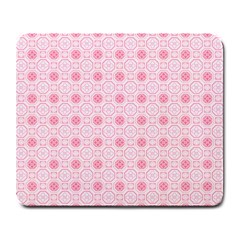 Traditional Patterns Pink Octagon Large Mousepads