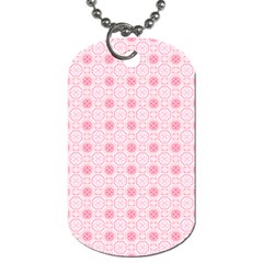 Traditional Patterns Pink Octagon Dog Tag (two Sides) by Pakrebo