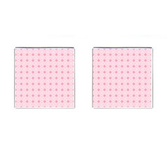 Traditional Patterns Pink Octagon Cufflinks (square) by Pakrebo