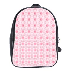 Traditional Patterns Pink Octagon School Bag (large) by Pakrebo