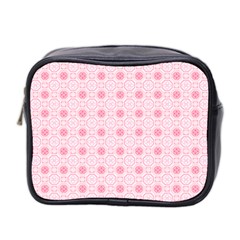 Traditional Patterns Pink Octagon Mini Toiletries Bag (two Sides) by Pakrebo