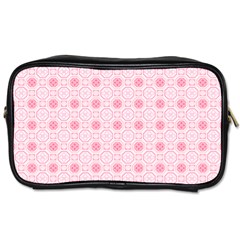 Traditional Patterns Pink Octagon Toiletries Bag (one Side) by Pakrebo