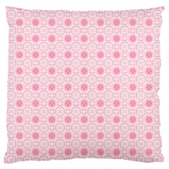 Traditional Patterns Pink Octagon Large Flano Cushion Case (two Sides) by Pakrebo