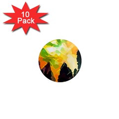 Forest Trees Nature Wood Green 1  Mini Magnet (10 Pack)  by Pakrebo