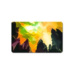 Forest Trees Nature Wood Green Magnet (Name Card)