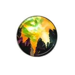 Forest Trees Nature Wood Green Hat Clip Ball Marker by Pakrebo