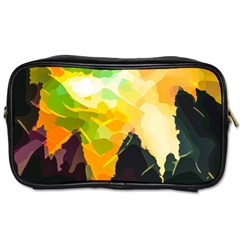 Forest Trees Nature Wood Green Toiletries Bag (One Side)