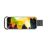 Forest Trees Nature Wood Green Portable USB Flash (One Side) Front