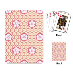 Floral Design Seamless Wallpaper Playing Cards Single Design