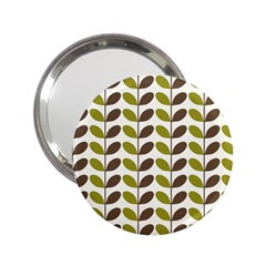 Leaf Plant Pattern Seamless 2 25  Handbag Mirrors by Pakrebo