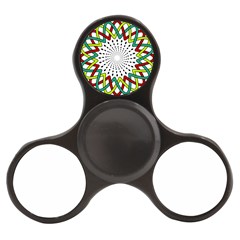 Round Star Colors Illusion Mandala Finger Spinner by Mariart