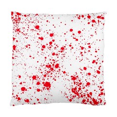 Red And White Splatter Abstract Print Standard Cushion Case (two Sides)