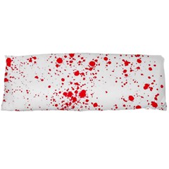 Red And White Splatter Abstract Print Body Pillow Case (dakimakura)