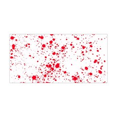 Red And White Splatter Abstract Print Yoga Headband