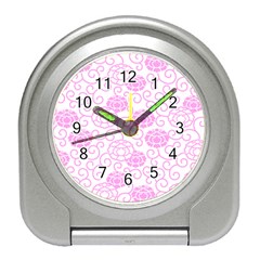 Peony Asia Spring Flowers Natural Travel Alarm Clock by Pakrebo