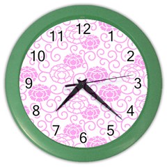 Peony Asia Spring Flowers Natural Color Wall Clock by Pakrebo