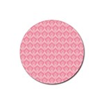 Damask Floral Design Seamless Rubber Round Coaster (4 pack)  Front