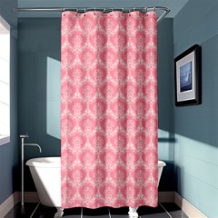 Damask Floral Design Seamless Shower Curtain 36  X 72  (stall)  by Pakrebo