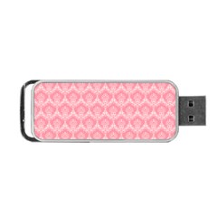 Damask Floral Design Seamless Portable Usb Flash (two Sides) by Pakrebo