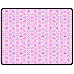 A Hexagonal Pattern Unidirectional Double Sided Fleece Blanket (medium)  by Pakrebo