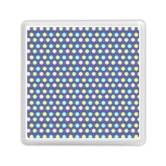 Deep Blue Hemp Pattern Flowers Memory Card Reader (square) by Pakrebo