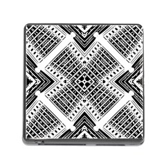 Pattern Tile Repeating Geometric Memory Card Reader (square 5 Slot) by Pakrebo