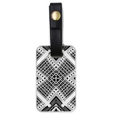 Pattern Tile Repeating Geometric Luggage Tags (one Side)  by Pakrebo